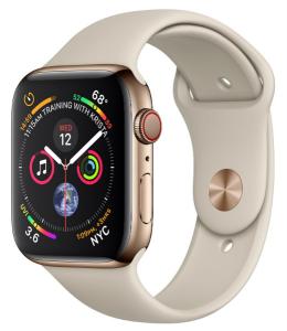 Apple Watch Stainless Steel 44mm GPS + Cellular with Sport Band (series 4)